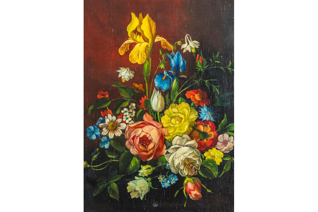 Signiert "D. Bastiani" (20. Jh.), Blumenstillleben - Bild 4 aus 4
