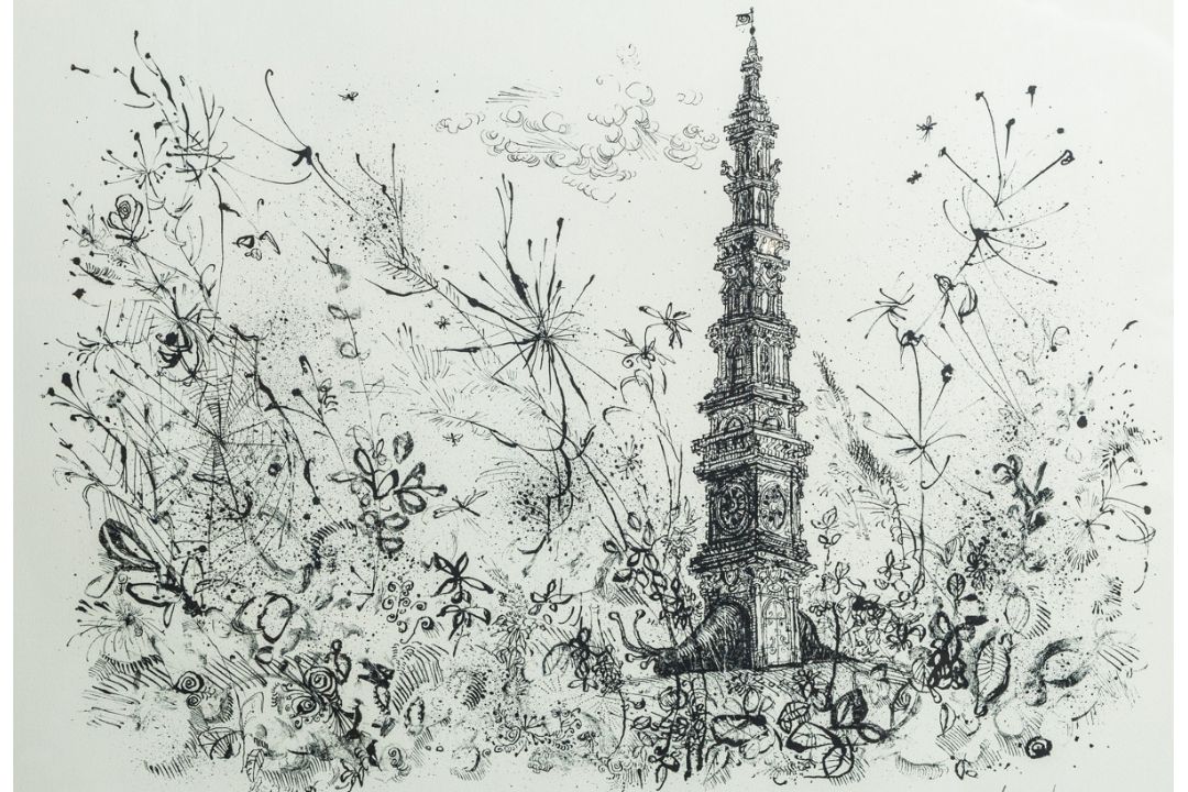 Searle, Ronald (1920 - 2011), "Tower" (1968) - Bild 3 aus 3