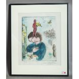 Chagall, Marc (1887 - 1985), Blatt aus der Folge "Musique" (1981)
