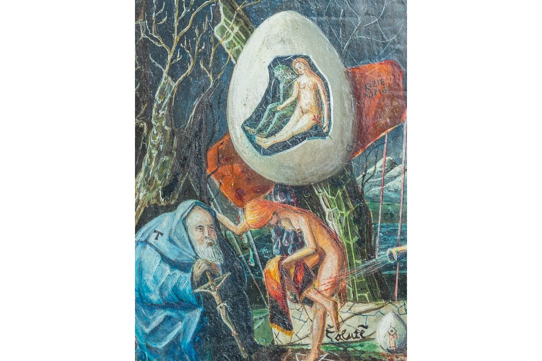 Künstler/in unbekannt (20. Jh.), "Die Versuchung des heiligen Antonius" (1979) - Bild 3 aus 3
