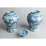 3-teiliges Konvolut chinesischer Porzellangefäße (wohl Qing-Dynastie, 17./18. Jh.)