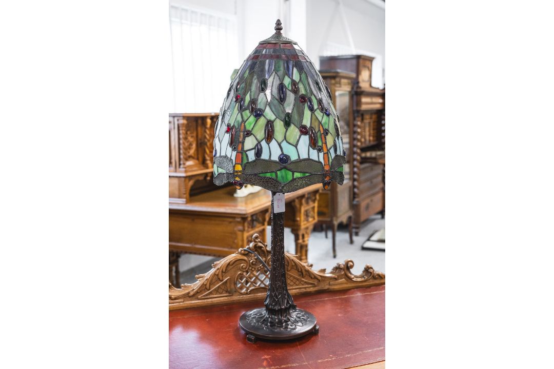 Tischlampe im Tiffany-Stil (20./21. Jh.)