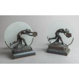 Paar Tischlampen (um 1920, Art déco)