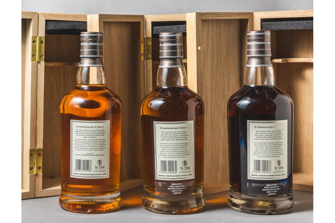 Konvolut mit 3 Flaschen Gordon & MacPhail Connoisseurs Choice Single Malt Scotch Whisky - Bild 2 aus 2