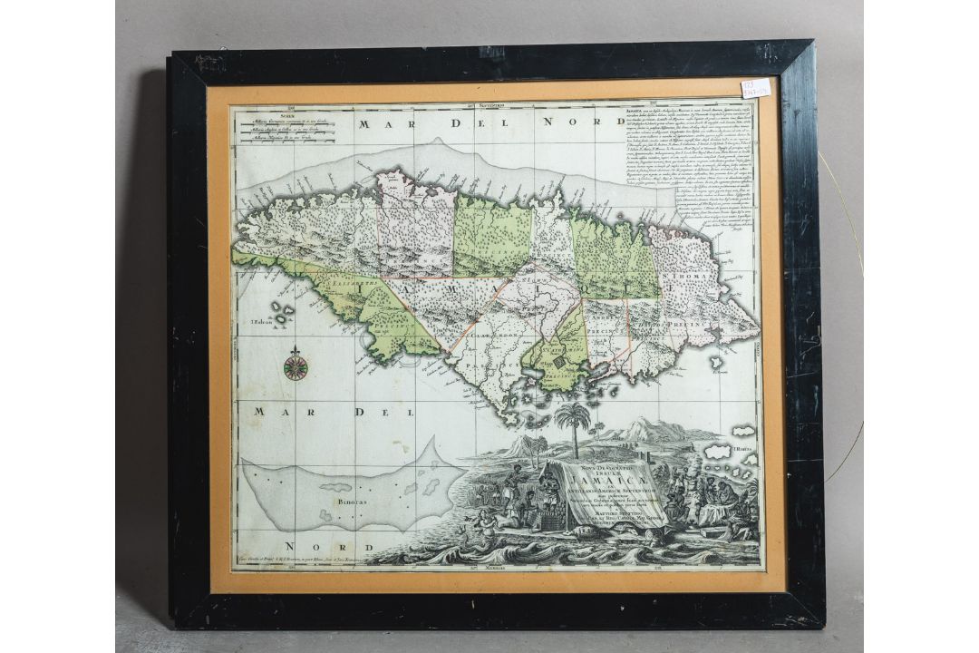 Seutter, Matthäus (1678 - 1757), "Nova Designatio Insulae Jamaicae"