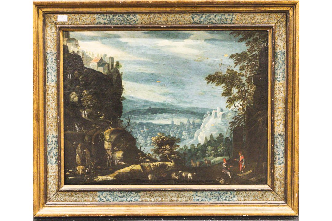 Bril, Paul (1554 - 1626), zugeschrieben, Dramatische Gebirgslandschaft - Bild 1 aus 2