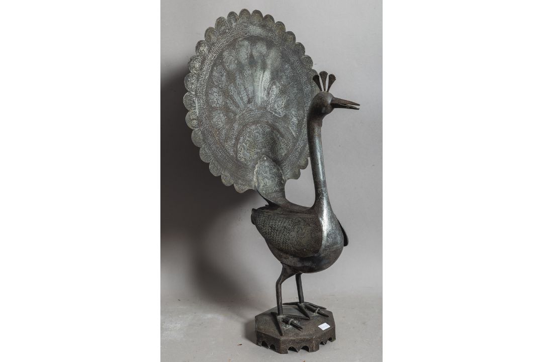 Pfauenfigur (wohl Persien, Qajar-Dynastie, 19. Jh.) - Bild 1 aus 2