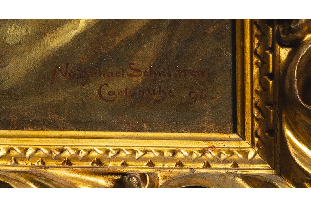 Schmitt, Nathanael (1847 - 1918), Porträt einer Dame (1896) - Bild 4 aus 4