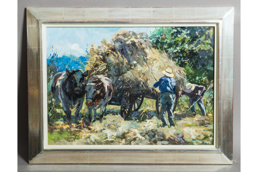 Lämmle, Wolfgang (1941 - 2019), "Die Heuernte" - Bild 1 aus 4