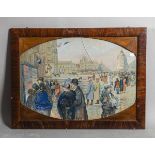 Henfling, Josef (1877 - 1950), Menschenmenge vor Bekanntmachungen des Ersten Weltkriegs