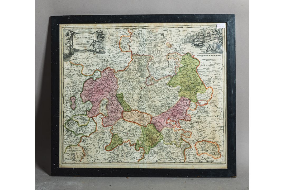 Homann, Johann Baptist (1664 - 1724), "Hassiae Inferioris Comitatus Waldeck"