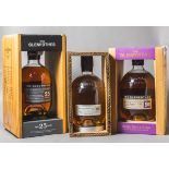 Konvolut mit 3 Flaschen Single Malt Scotch Whisky The Glenrothes