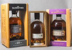 Konvolut mit 3 Flaschen Single Malt Scotch Whisky The Glenrothes