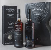 Konvolut mit 2 Flaschen Bowmore Islay Single Malt Scotch Whisky inkl. Original-Präsentationsboxen