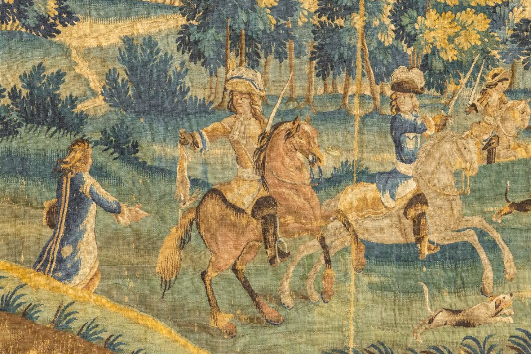 Großer Wandteppich (wohl Flandern, 17./18. Jh.) - Bild 2 aus 3
