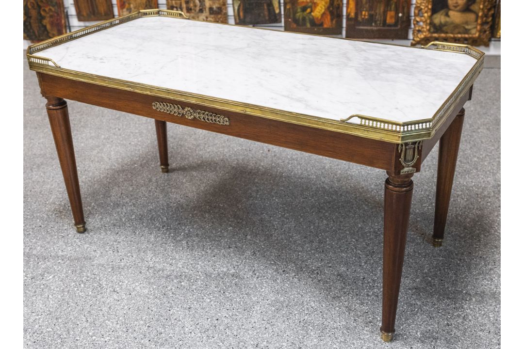Salontisch / Wohnzimmertisch (2. Empire, Frankreich) - Bild 1 aus 2