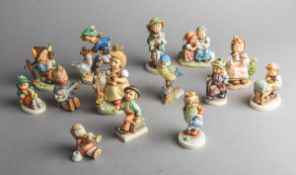 14-teiliges Konvolut von Hummelfiguren (Goebel)