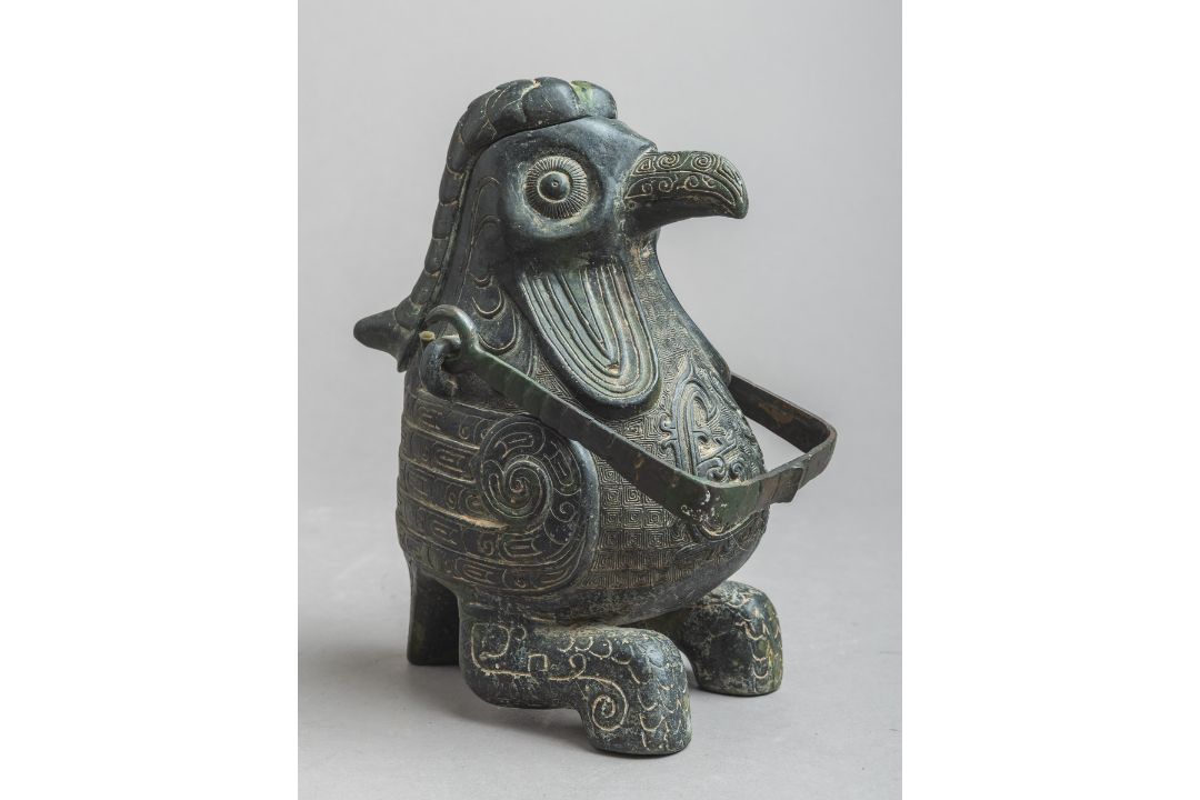 Bronzegefäß "Zun" (China, wohl 18./19. Jh.) - Bild 1 aus 3