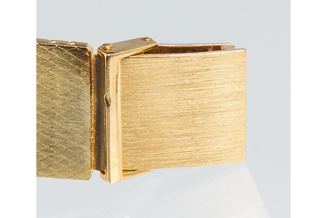 Goldene Armbanduhr 585 GG (BWC, Swiss, wohl 1970er Jahre) - Bild 2 aus 3