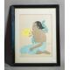 Jacoulet, Paul (1896 - 1960), "Jeune fille de Saipan et fleurs d'hibiscus, Mariannes" - Bild 1 aus 4