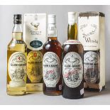 Konvolut mit 5 Flaschen Glen Grant Single Malt Scotch Whisky