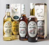 Konvolut mit 5 Flaschen Glen Grant Single Malt Scotch Whisky
