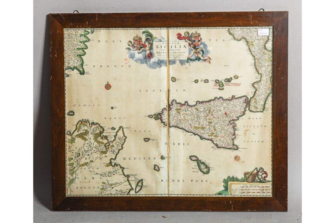 Visscher, Nicolaas II (1649 - 1702), "Regnum Siciliae"