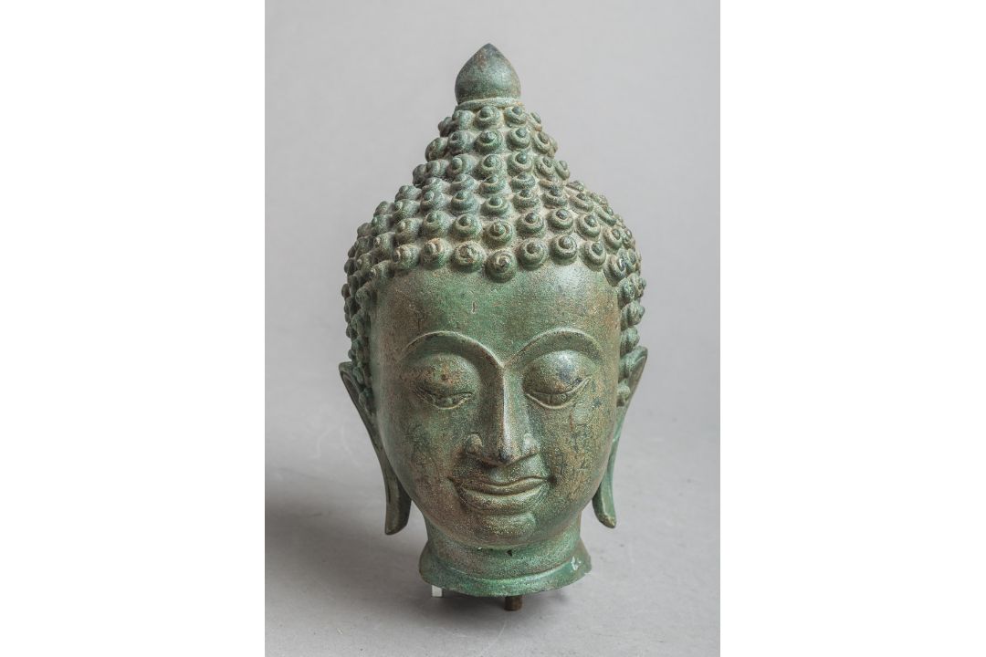 Buddhakopf (Thailand, wohl 20. Jh.) - Bild 1 aus 3