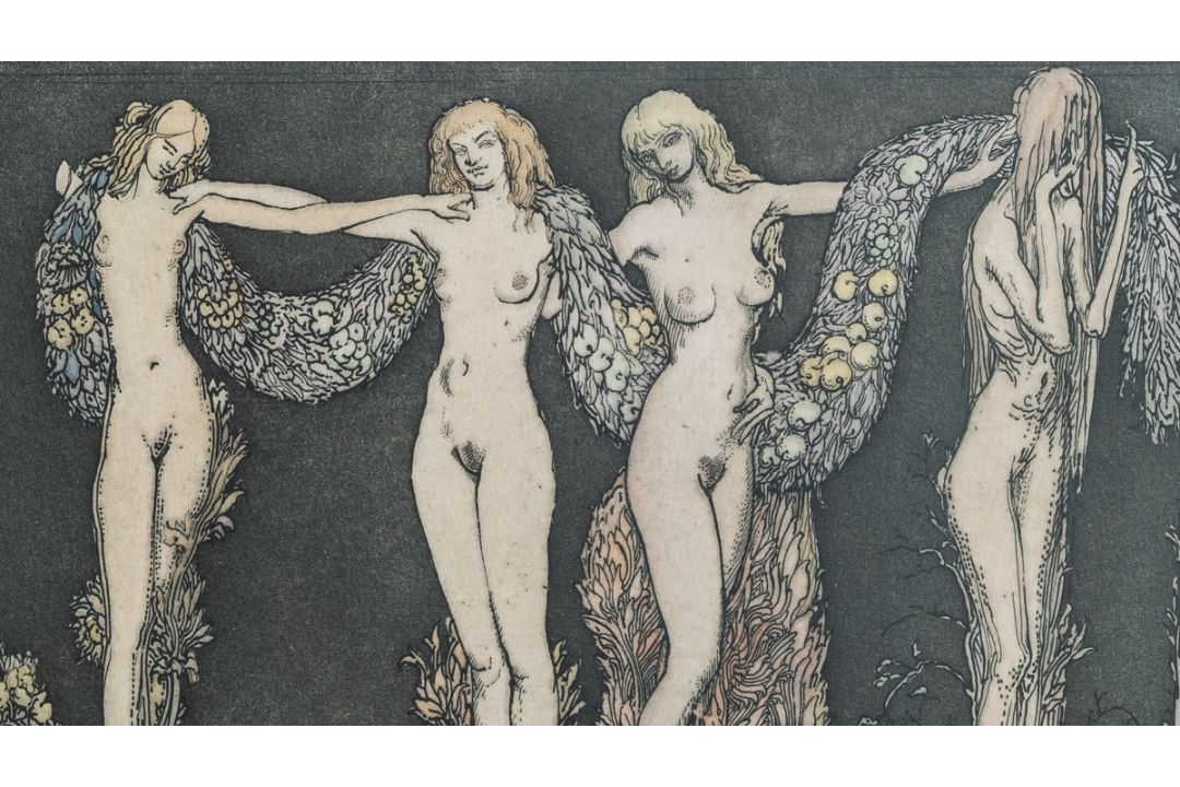 Fuchs, Ernst (1930 - 2015), "Die vier Jahreszeiten" (1976) - Bild 2 aus 3