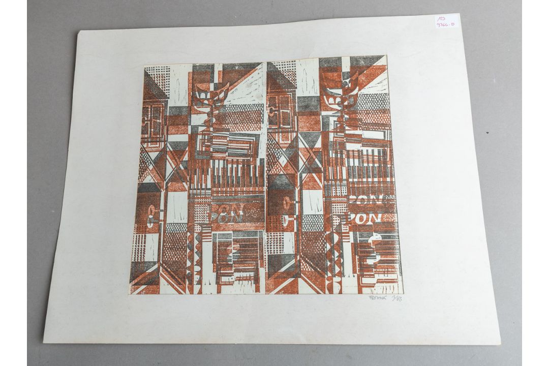 Unleserlich signiert (20. Jh.), Ohne Titel (wohl 1963)