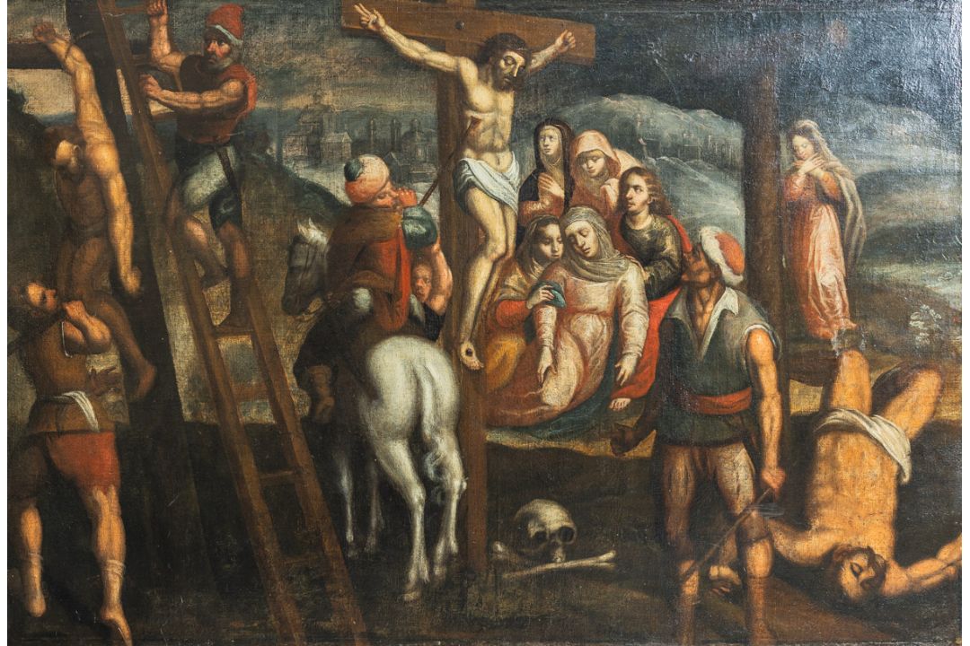 Künstler/in unbekannt (wohl 16./17. Jh.), Kreuzigung Christi - Bild 3 aus 3