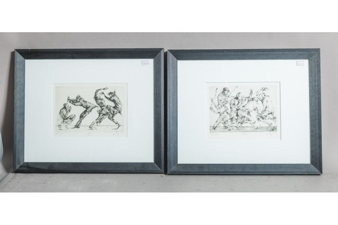 Degenhardt, Gertrude (1940 - 2025), 2-teiliges Konvolut von Radierungen