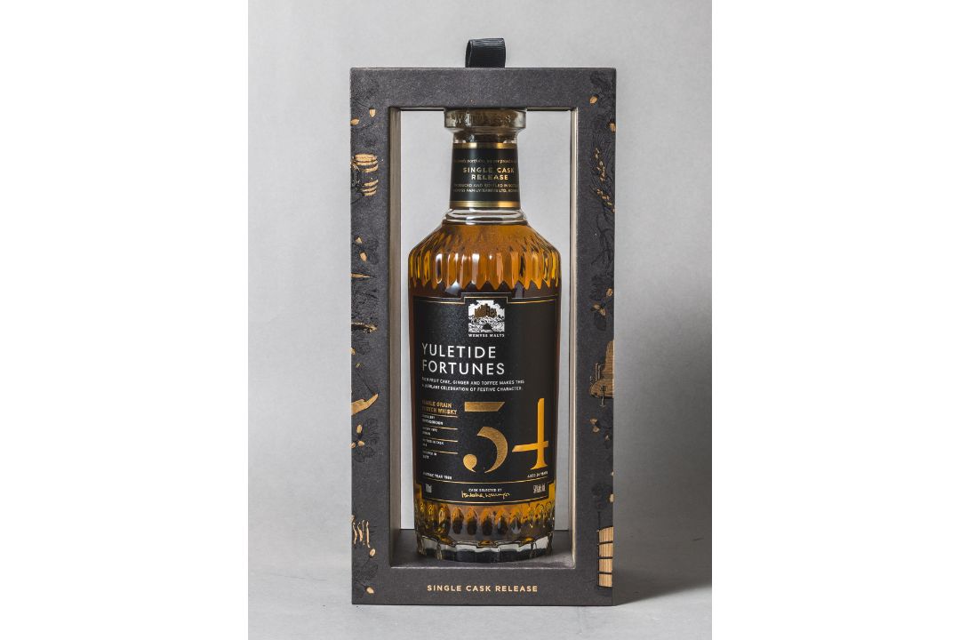 Wemyss Malts Yuletide Fortunes, Dest. 1988, 34 Jahre, Abf. 2022, Single Grain Scotch Whisky - Bild 1 aus 3