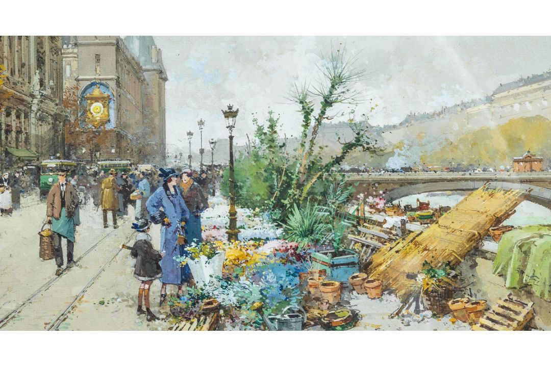 Galien-Laloue, Eugène (1854 - 1941), "Le Quai de l'Horloge" - Bild 4 aus 4