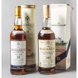 Konvolut mit 2 Flaschen The Macallan