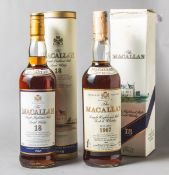 Konvolut mit 2 Flaschen The Macallan
