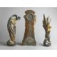 3-teilige Jugendstil-Uhrengarnitur (C. Haböck, um 1900) - Bild 2 aus 5