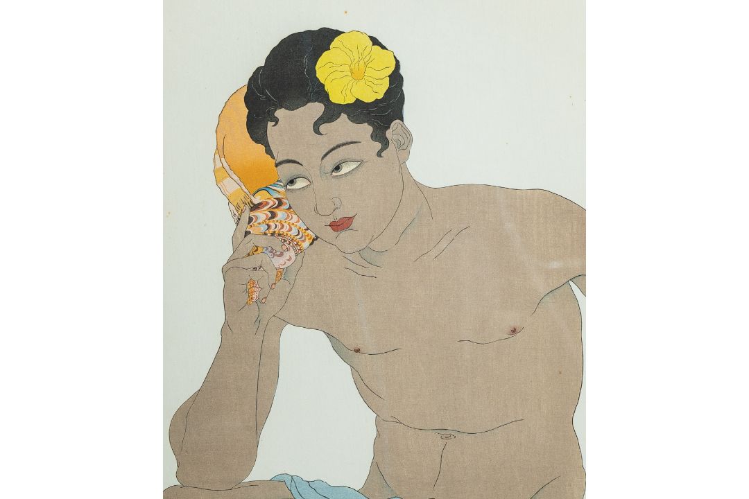 Jacoulet, Paul (1896 - 1960), "Le chant des vagues" (1936/37) - Bild 2 aus 3