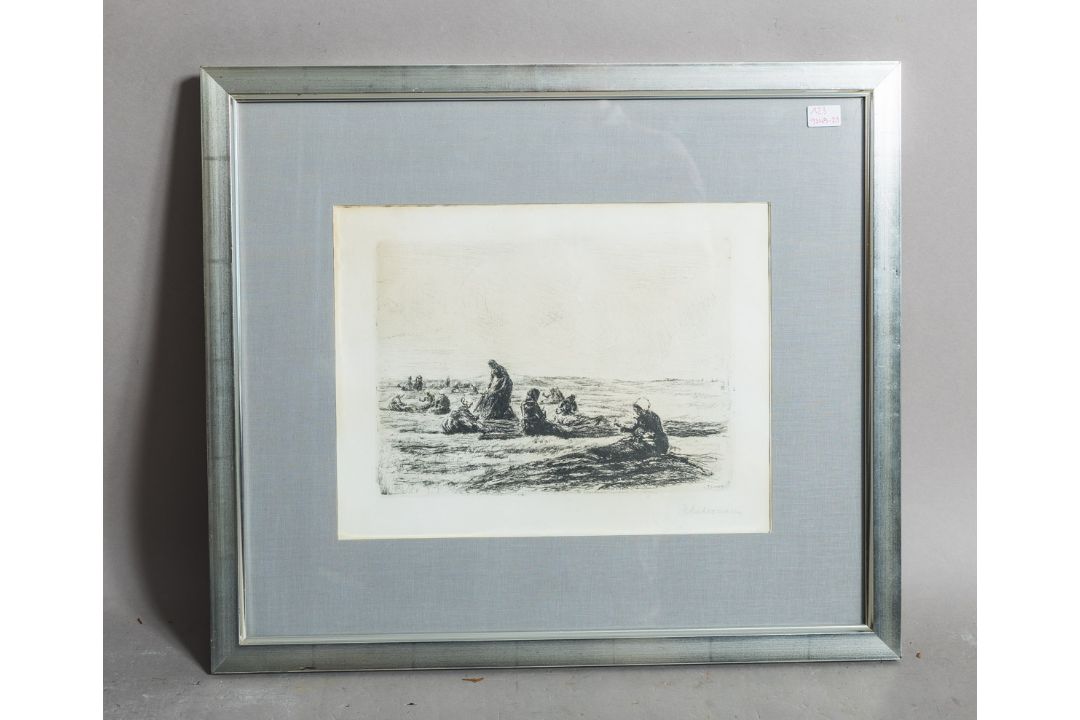 Liebermann, Max (1847 - 1935), "Die Netzflickerinnen" - Bild 1 aus 2
