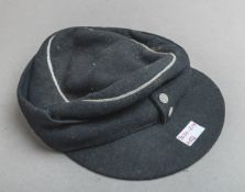 Schwarze Feldmütze der Panzertruppe (Drittes Reich, 2. WK)