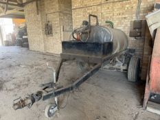 Towable 2 wheel 800L diesel bowser
