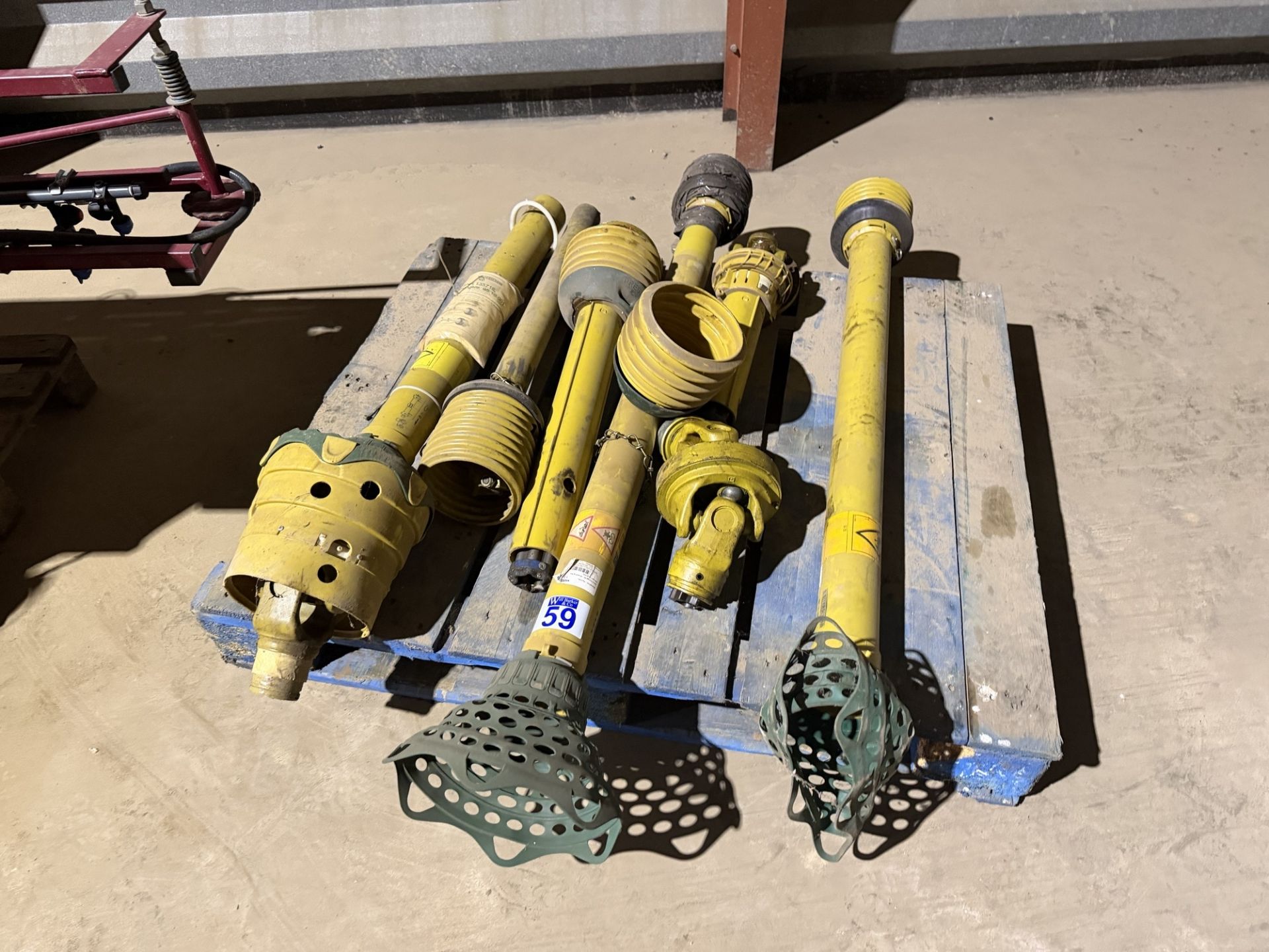 Pallet of PTO shafts