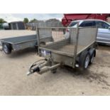 Ifor Williams P7B trailer, with mesh sides