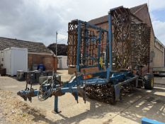 (07) Toucan Comdor 6m trailed precision seedbed cultivator, 2 sets coil rollers, manually adjusted