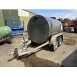 (18) Fuel Proof 2,000L diesel & 200L AdBlue tank, towable fuel bowser, with electric fuel pump,