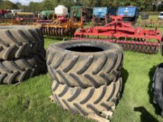 Pr Firestone 540/65 R28 front wheel tyres