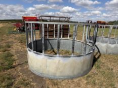Galvanised cattle ring feeder
