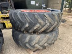 Terry Johnson dual wheels, Kleber tyres 18.4 R38