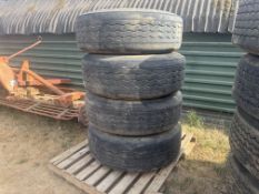 Set of 4 wheels & tyres 385/65 R22.5