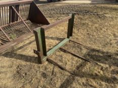 3 tine bale spike with Sanderson backplate fittings